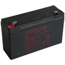 Effekta zbh. Akku, 6V-12AH, BT6-12, F1 / 6,35 x 4,75 mm, - 208090 - 1