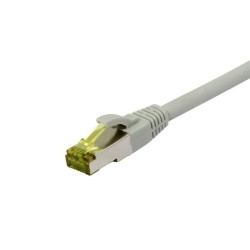 Patchkabel RJ45, CAT6A 500Mhz,20m, grau, S-STP(S/FTP), TPE/LSZH(Ultraflex), AWG26, mit CAT7 Rohkabel, Synergy 21 - 205815 - 1