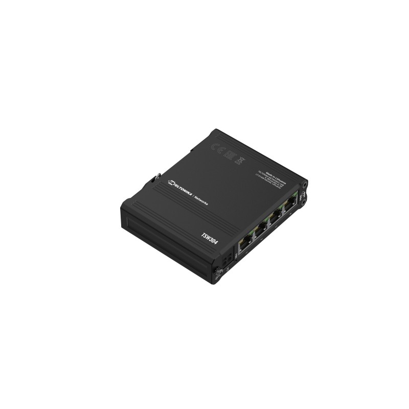 Teltonika · Switch · TSW304 · 4 Port Gigabit Industrial unmanaged Switch DIN RAIL - 211361 - 1