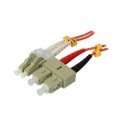 LWL-2-Faser-Patchk. 1.5mtr.LC-SC, 50/125um, OM2, AD2mm, Synergy 21 - 147572 - 1