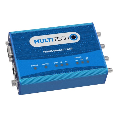 MultiTech · MultiConnect® rCell 100 Series · LTE Cat 4 Router mit Fallback und Wi-Fi/BT/GPS mit EU/UK Accessory Kit (Europa) · M
