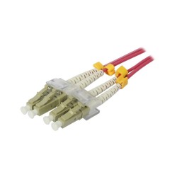 LWL-2-Faser-Patchk. 1.5mtr.LC-LC, 50/125um, OM4, AD2mm, Synergy 21 - 147631 - 1