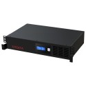 Effekta Line-Interaktive-USV, 600VA,19"/2HE, 12min bei cos phi 0,7, USB, Serie OFFICE - 213626 - 2
