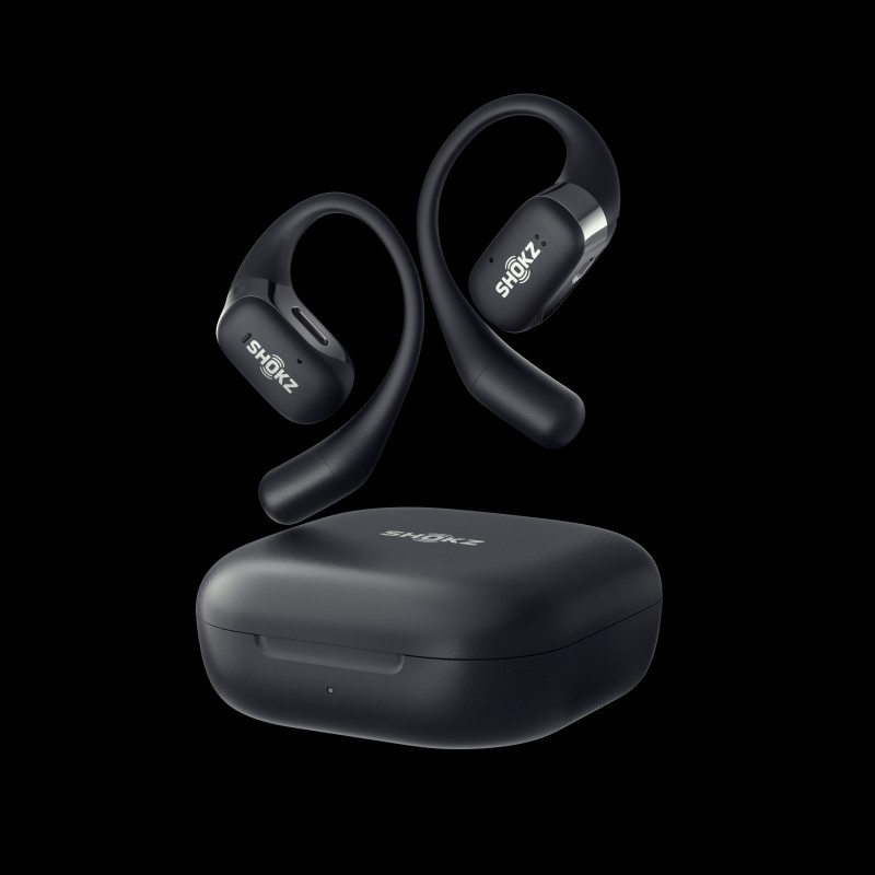 SHOKZ OpenFit Black Bluetooth Wireless Bone Conduction Headset - 234398 - 1