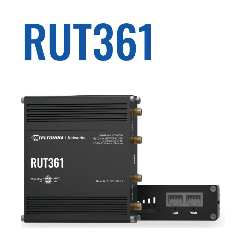 Teltonika Router RUT361 Compact 4G/LTE CAT6 Router - 230738 - 1