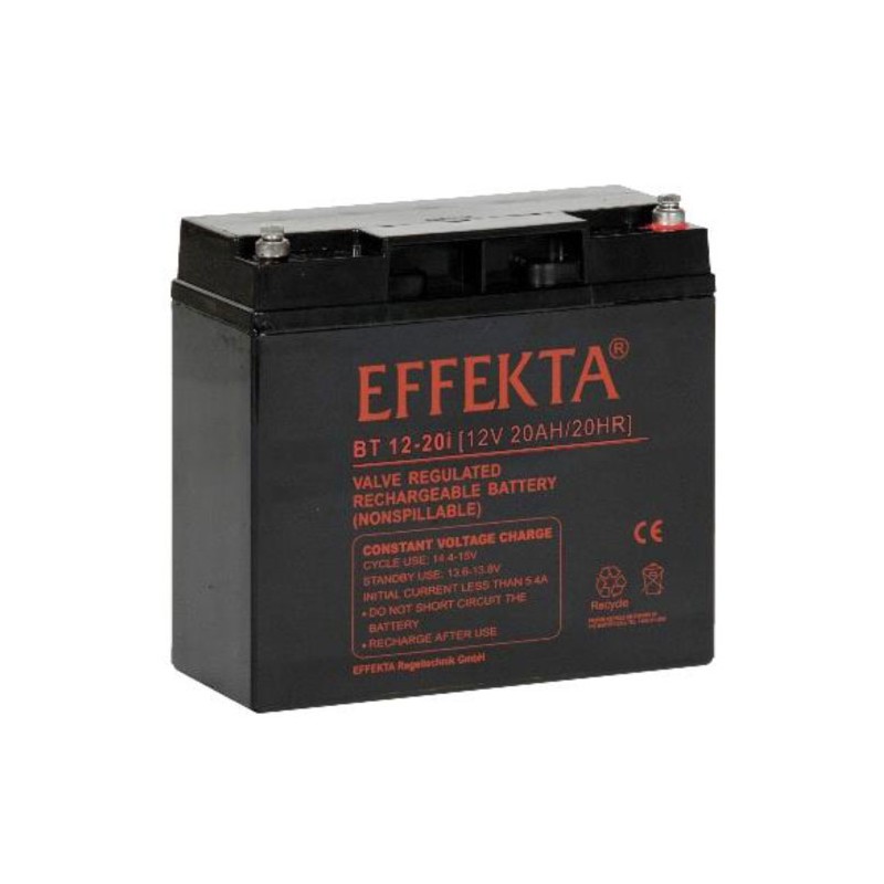 Effekta zbh. Akku, 12V-20AH, BT 12-20i, Insert Terminals, - 208100 - 1