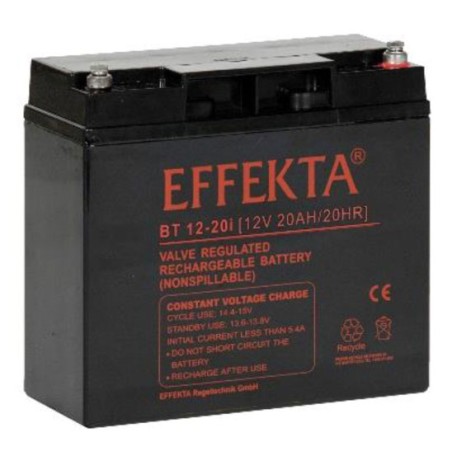 Effekta zbh. Akku, 12V-20AH, BT 12-20i, Insert Terminals, - 208100 - 1