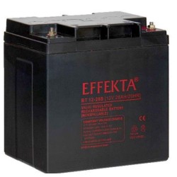 Effekta zbh. Akku, 12V-28AH, BT 12-28S, F11 / M6 Schraubanschluss, Kontaktfläche Ø 14 mm, - 208101 - 1