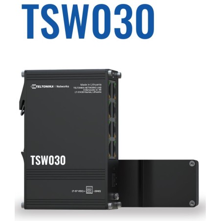 Teltonika Switch TSW030 8 Port 10/100 Industrial unmanaged Switch - 231149 - 1
