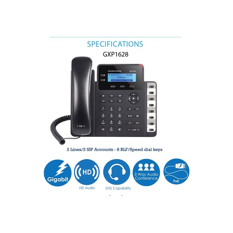 Grandstream SIP GXP-1628 Entry Standard - 122451 - 1