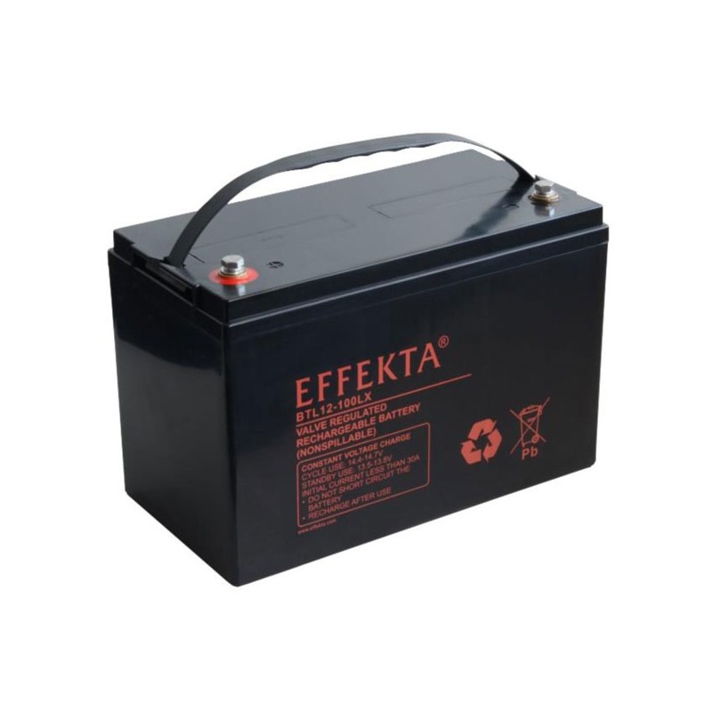 Effekta zbh. Akku 12V/100Ah(LX), 10-Jahre Lebenserwartung - 209165 - 1