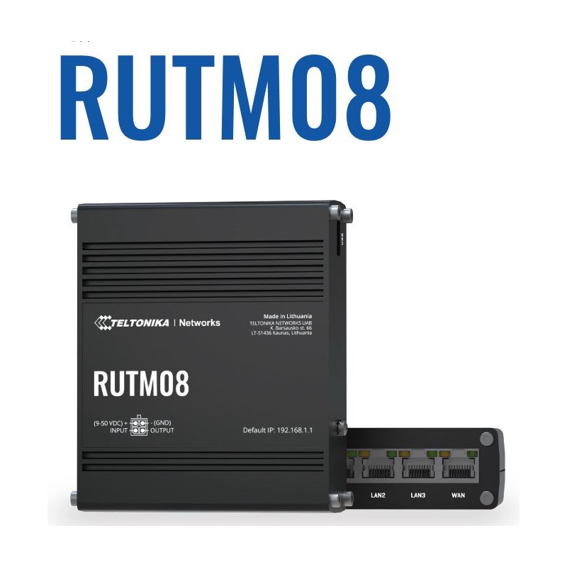 Teltonika · Router · RUTM08 · Ethernet Router - 231371 - 1