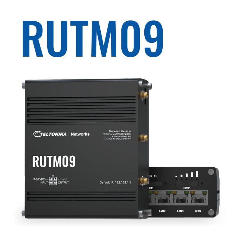 Teltonika · Router · RUTM09 · LTE Router CAT6 - 231372 - 1