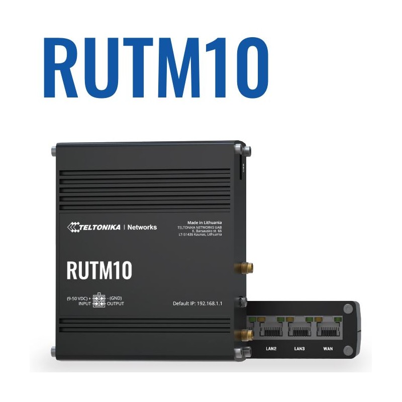Teltonika · Router · RUTM10 · Ethernet Router + WiFi - 231373 - 1