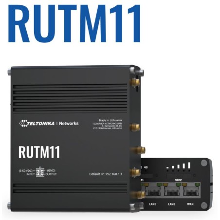 Teltonika · Router · RUTM11 · LTE Router CAT6 + WiFi - 231374 - 1
