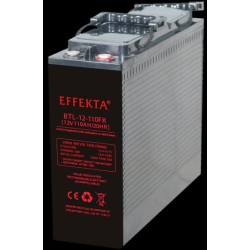 Effekta e.g. battery 12V/120Ah, 10-year batteries, M8 screw connection, contact surface Ø 16 mm (F12) - 217234 - 1