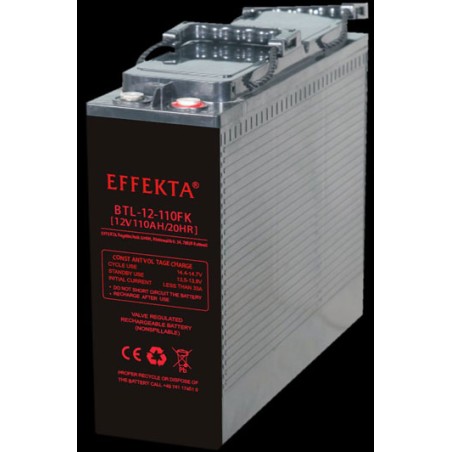 Effekta e.g. battery 12V/120Ah, 10-year batteries, M8 screw connection, contact surface Ø 16 mm (F12) - 217234 - 1