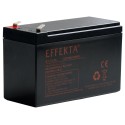 Effekta zbh. Akku 12V/9Ah, 10-Jahre Lebenserwartung, Steckanschluss 6,35mm - 217235 - 1