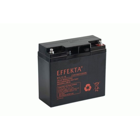 Effekta zbh. Akku 12V/ 18Ah,10-Jahresbatterien, F13/M5 Schraubanschluss - 217237 - 1