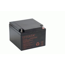 Effekta e.g. battery 12V/ 28Ah, 10-year batteries, M5 screw connection, contact surface Ø 12 mm - 217238 - 1