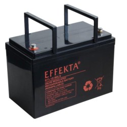 Effekta e.g. battery 12V/ 90Ah, 10-year batteries, M8 screw connection, contact surface Ø 16mm - 217244 - 1