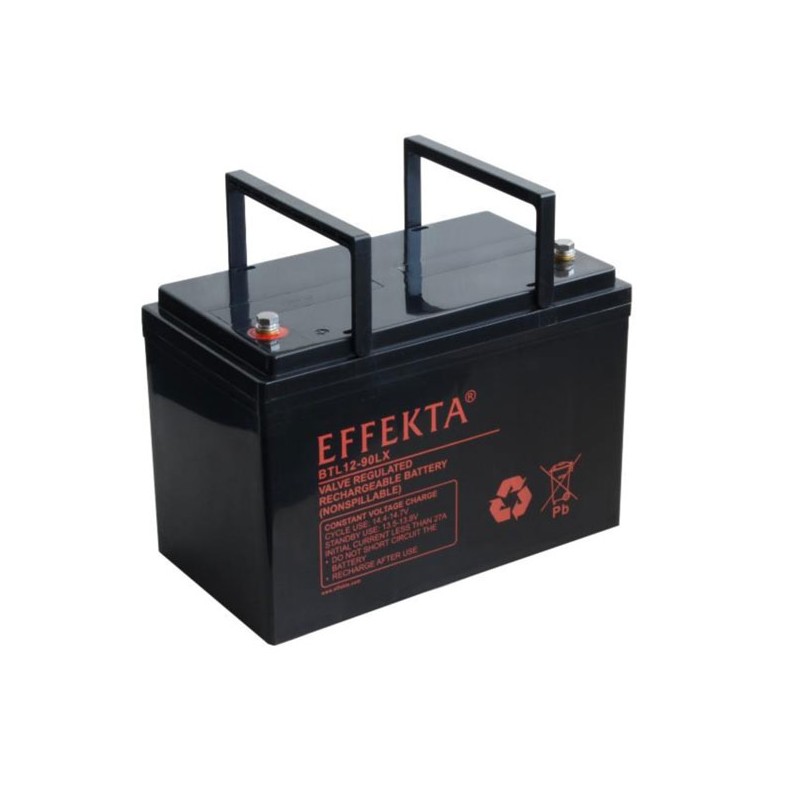 Effekta zbh. Akku 12V/ 90Ah,10-Jahresbatterien, M8 Schraubanschluss, Kontaktfläche Ø 16mm - 217244 - 1