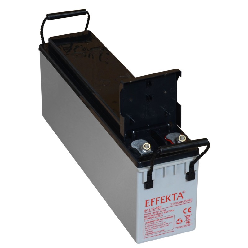 Effekta zbh. Akku 12V/ 90Ah,10-Jahresbatterien, M6 Schraubanschluss - 217247 - 1