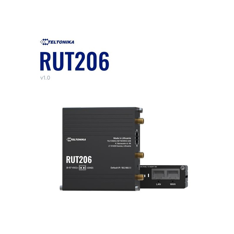 Teltonika · Router · RUT206 · Compact 4G/LTE router - 238029 - 1