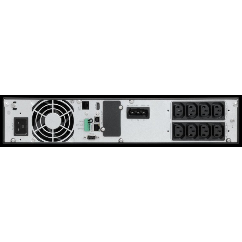 Effekta online UPS, 2000VA, 6min at cos phi 0.7, LCD display, ADIRA RT, Tower/19", 2HE, - 219034 - 1