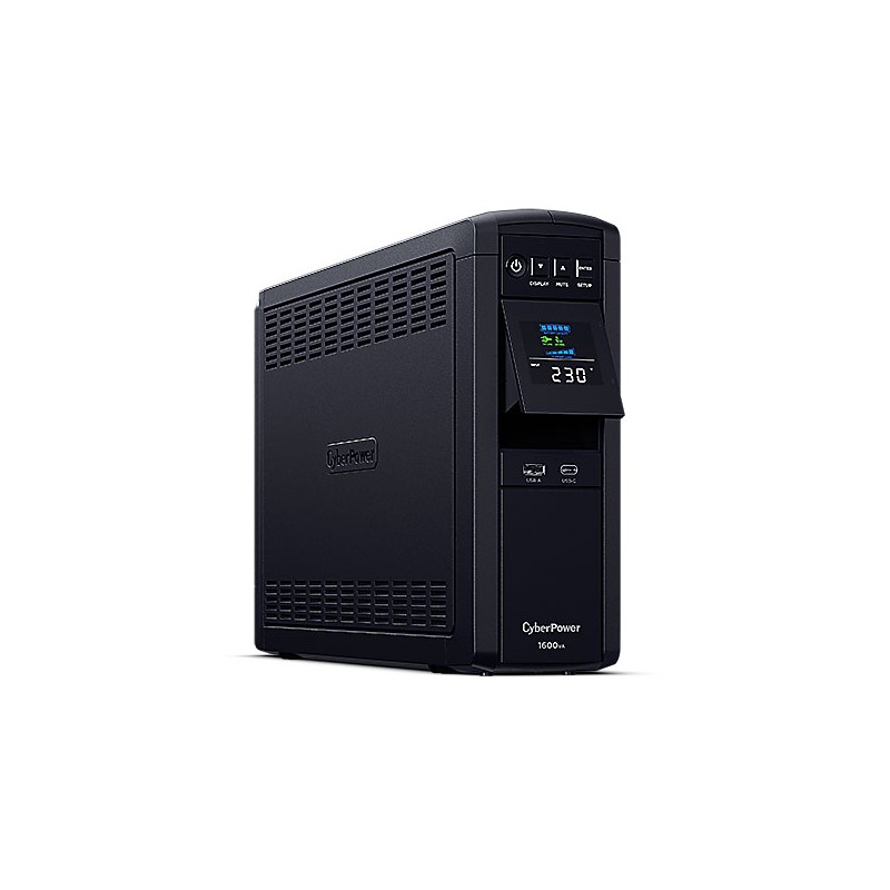 CyberPower USV, PFC-Serie, 1600VA/900W, Line-Interactive, reiner Sinus, USB/RS232, - 223898 - 1