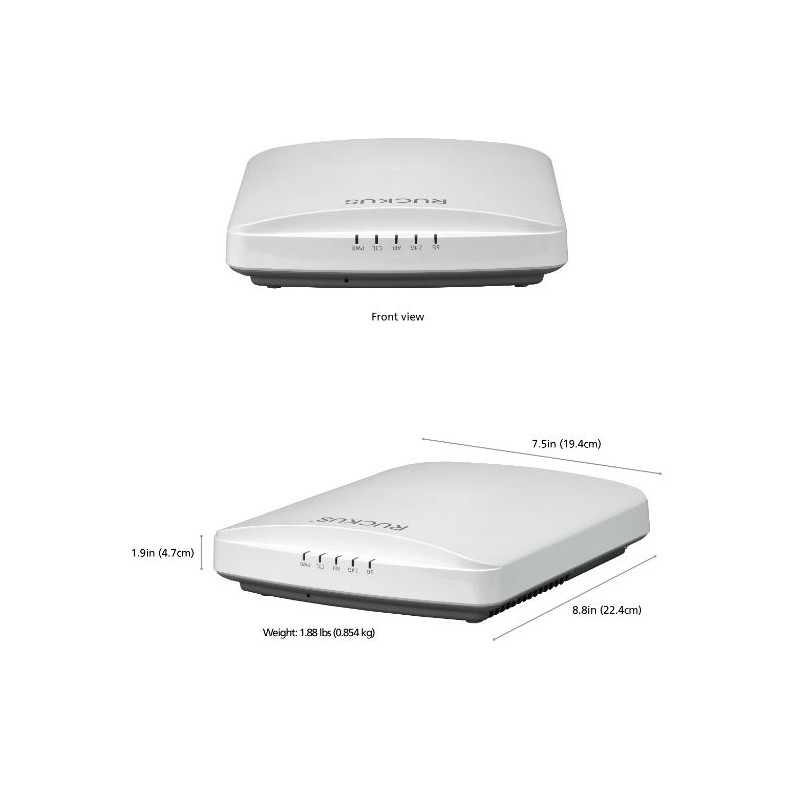 CommScope RUCKUS RUCKUS Unleashed R650 dual-band 802.11ax Wifi6 Wireless Access Point 4x4:4  + 2x2:2 streams - 191232 - 1