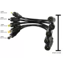 ALLNET replacement power supply e.g. hollow socket - hollow plug adapter 5.5/2.1mm - 2.5/0.7mm - 149670 - 1