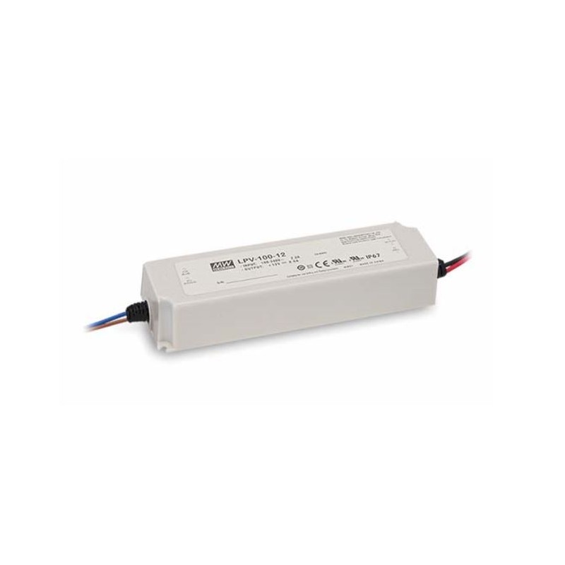 Mean Well power supply - 12V 100W IP67 - 154485 - 1