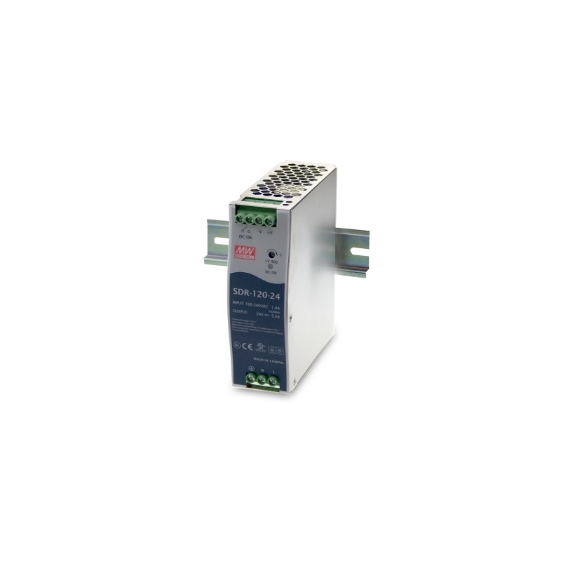 Mean Well power supply - 24V 120W DIN rail - 154972 - 1