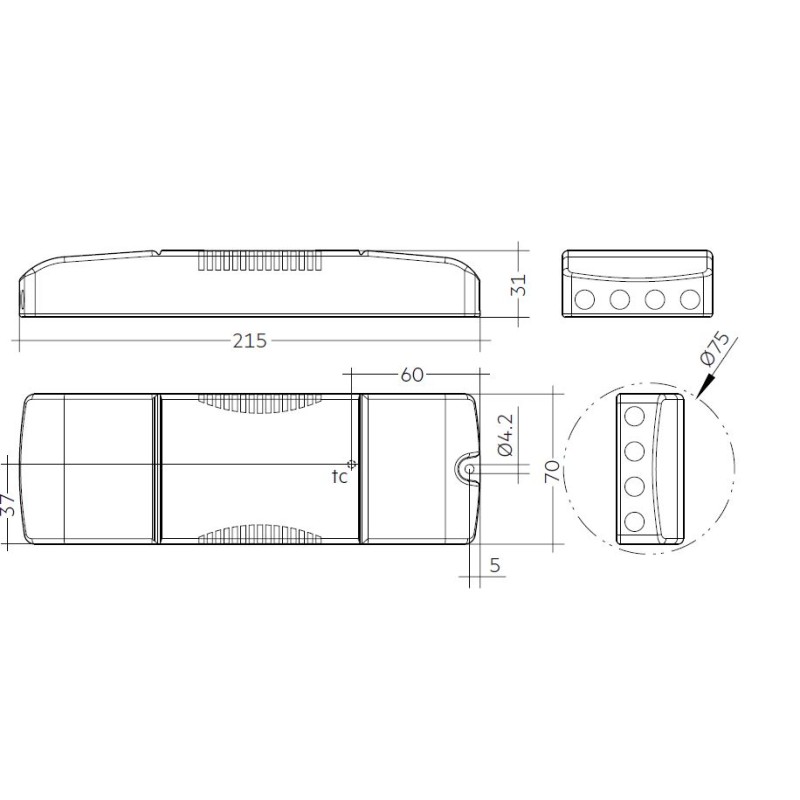 Synergy 21 LED light panel 620*620 zub standard power supply 40W Tridonic dual white (CCT) V3 - 161450 - 2