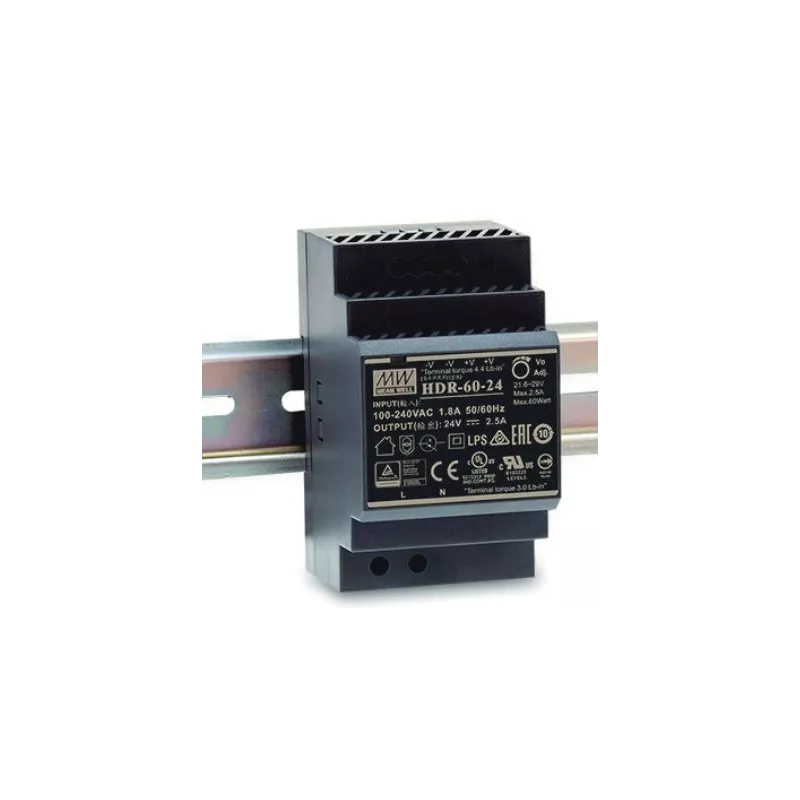Mean Well Netzteil - 12V 60W Hutschiene - 166188 - 1