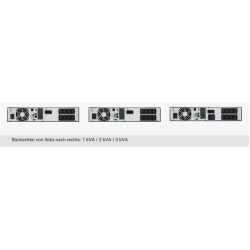 Effekta Online-USV, 1000VA, 18min bei cos phi 0,7 ,LCD-Display, ADIRA Li RT XL, Tower/19", 4HE, mit Lithium Akkus, - 231822 - 1