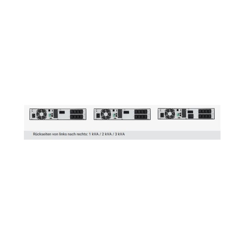 Effekta online UPS, 3000VA, 3min at cos phi 0.7, LCD display, ADIRA Li RT, Tower/19", 2U, with lithium batteries, - 231823 - 1