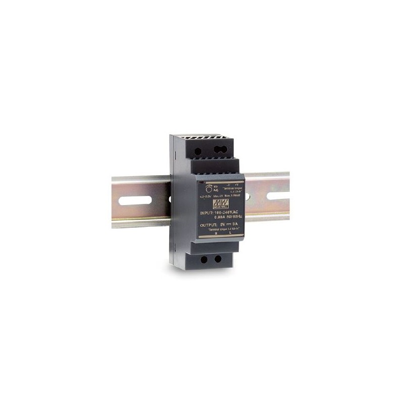 Mean Well power supply - 24V 30W DIN rail - 166227 - 1