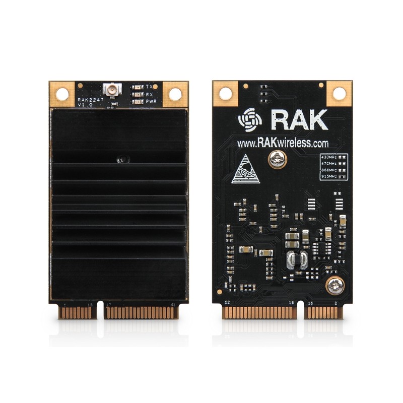 RAK Wireless - LoRa - WisLink LPWAN - RAK2247 SX1301Chip, Industrial Grade Mini PCIe LoRa Gateway Concentrator Module, support S