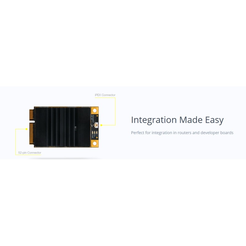 RAK Wireless - LoRa - WisLink LPWAN - RAK2247 SX1301Chip, Industrial Grade Mini PCIe LoRa Gateway Concentrator Module, support S