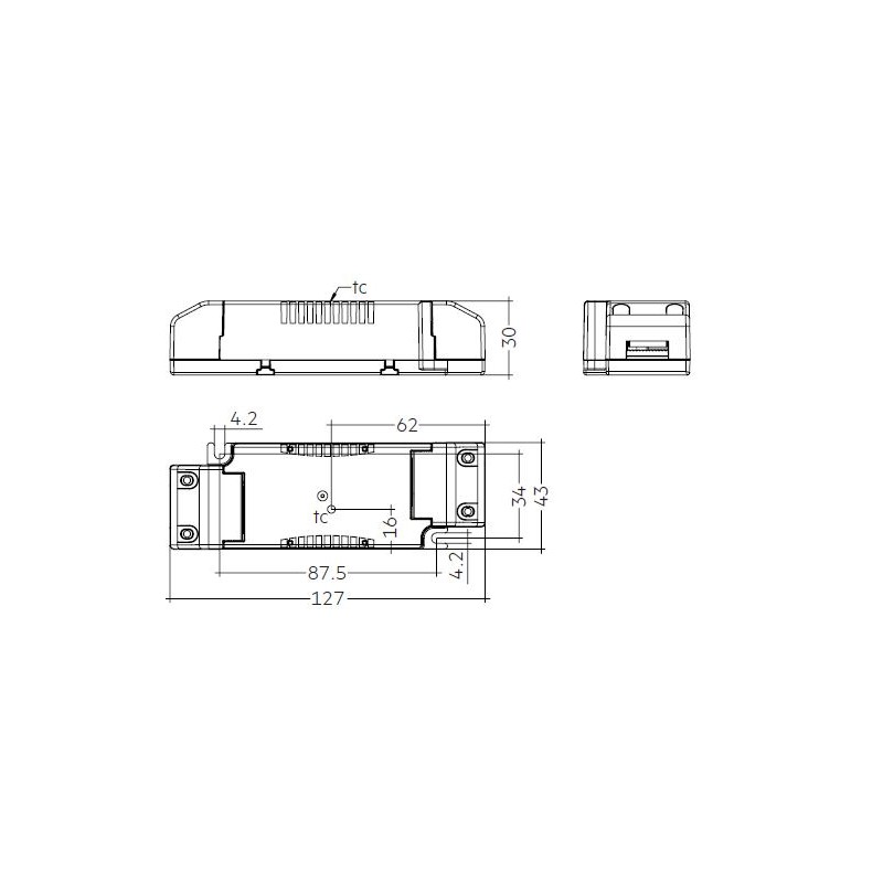 Synergy 21 LED light panel 300*1200 with standard power supply 45W Tridonic - 166597 - 2
