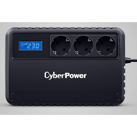 CyberPower UPS, BU series, 650VA/360W, line-interactive, USB, LCD, - 232650 - 1