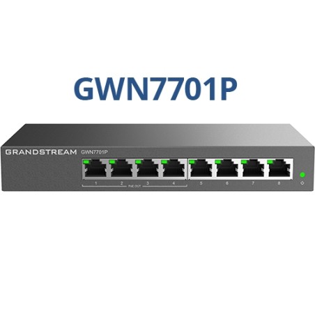 Grandstream GWN7701P, 8 Port Switch, 4 Port PoE+ - 217745 - 1