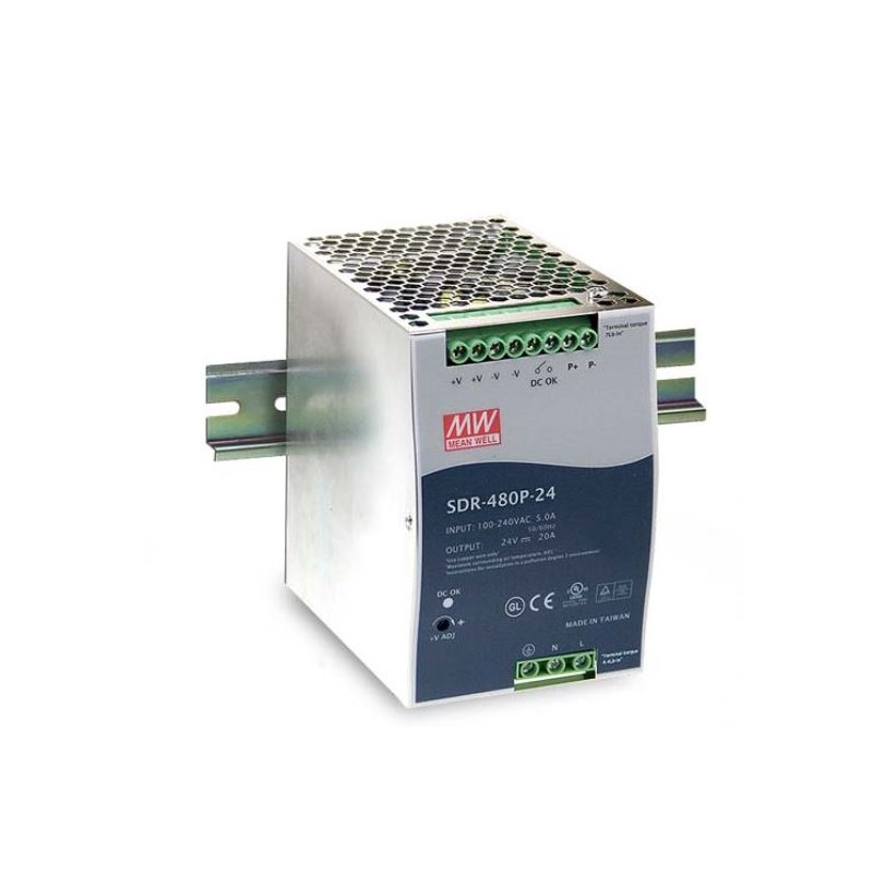 Synergy 21 power supply - 48V 480W Mean Well DIN rail parallel function - 174789 - 1