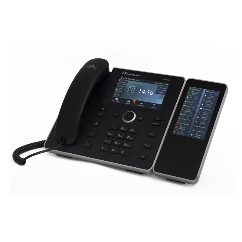 AudioCodes SFB 450HD IP Phone PoE GbE with an external power supply black - 158857 - 1