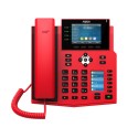 Fanvil X5U-R, Red Phones for Hospitality, Fire Station etc. solution High-end business phone with Gigabit / SIP / POE / Gigabit
