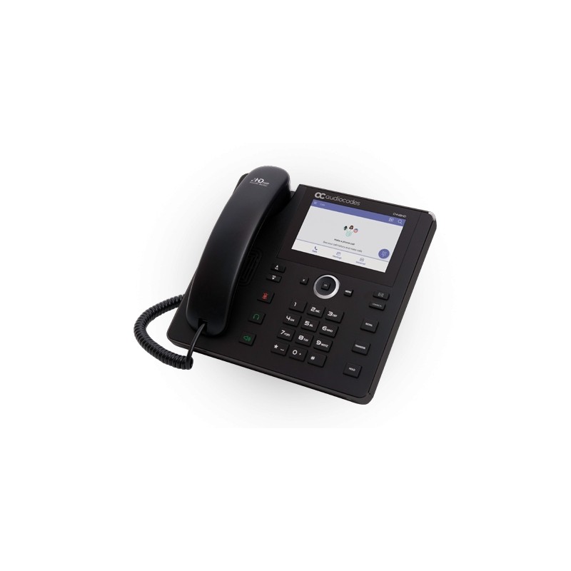 AudioCodes Teams C448HD IP-Phone PoE GbE black with an external power supply - 190529 - 1