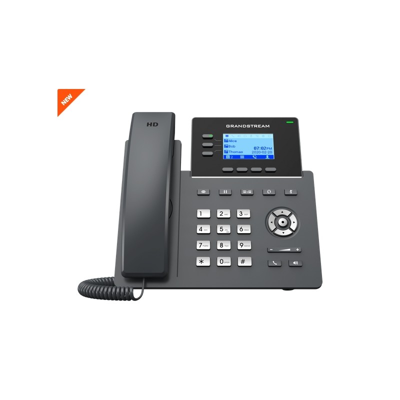 Grandstream SIP GRP-2603P Carrier-Grade IP-Phone (with POE) - 193148 - 1