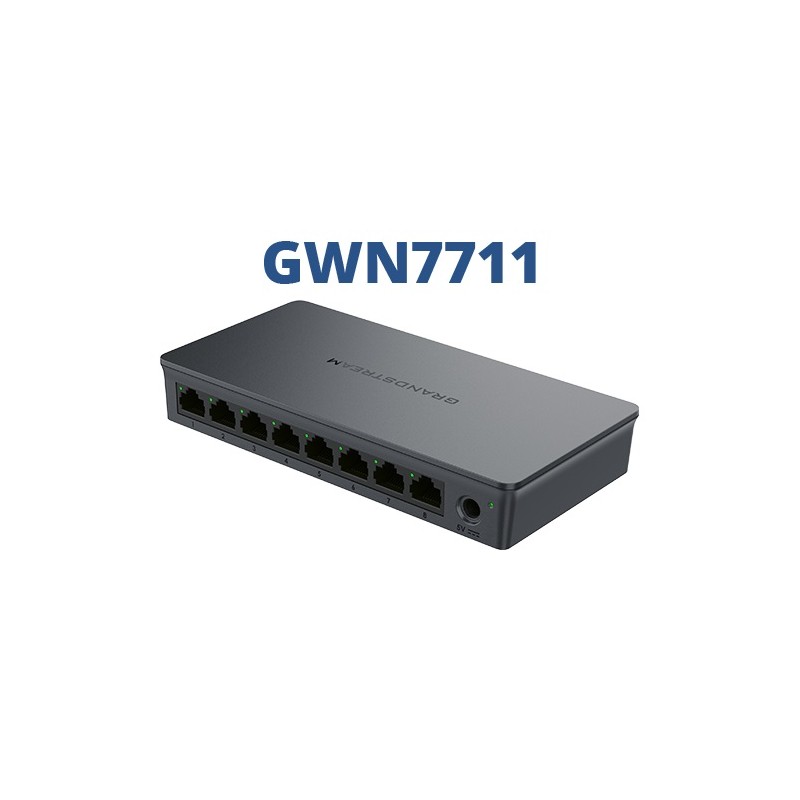 Grandstream GWN7711, 8 Port, Layer-2-Lite-verwaltete Netzwerk-Switches - 231109 - 2